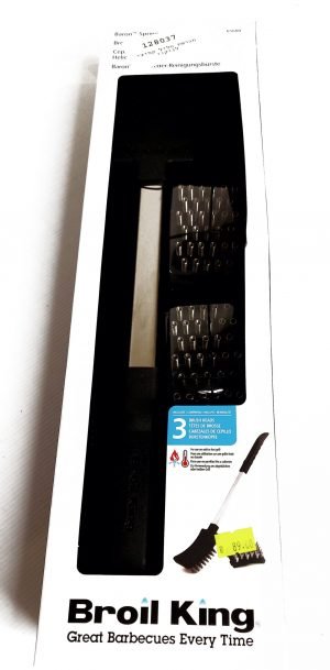 מברשת גריל + 2 ראשים להחלפה Broil King
