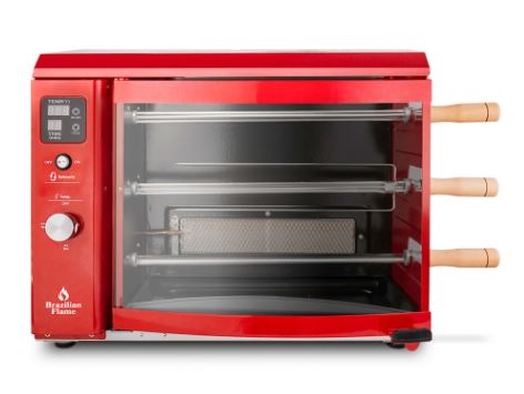 גריל שיפודים ברזילאי BRAZILIAN FLAME 3B (אדום)