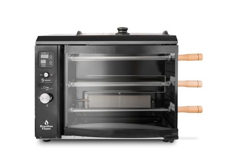 גריל שיפודים ברזילאי + תבנית BRAZILIAN FLAME 3B (שחור)