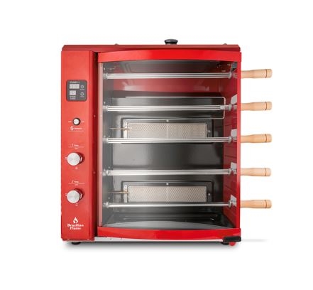 גריל שיפודים ברזילאי BRAZILIAN FLAME 5B (אדום)